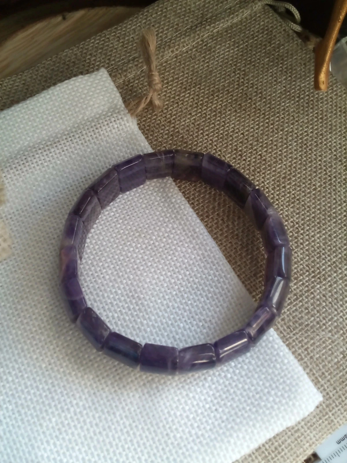 Bracelet en pierres d'améthyste naturelles 💜. – photo 3
